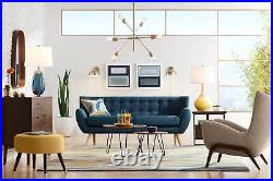 Modern Table Lamp Multi Color Blue Art Glass for Living Room Bedroom Nightstand