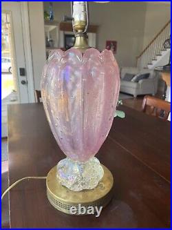 Murano Glass Lamp Pink Ballerina1950/60's Vintage Barovier & Toso