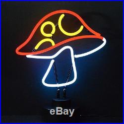 Mushroom neon sculpture Shrooms lamp light table hand blown glass art