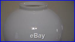 NEW 14 Dome Hanging Table Opal White Glass Kerosene Oil Lamp Shade -Made in USA