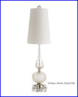New Murano Venetian Style 33 Glass Table Lamp French Italian Light Gold Silver