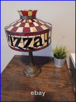 New Pizza Hut tiffany vintage style stained glass table lamp retro 80s 90s