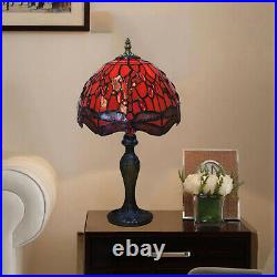 Nice Beautiful Tiffany Style Stained Glass Table/desk Lamp 10 Shade Uk Plug