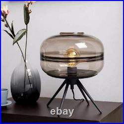 Nordic Glass Table Lamps Bedside Lamp Smoke Gray Color Table Lamp Creative Lamp