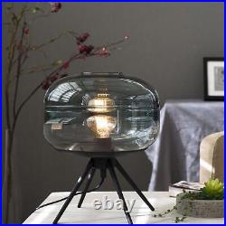 Nordic Glass Table Lamps Bedside Lamp Smoke Gray Color Table Lamp Creative Lamp