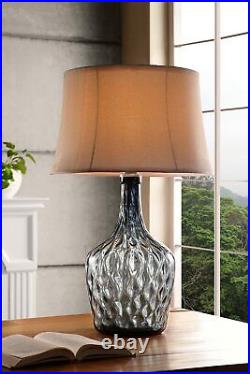 OK Lighting OK-5702 Mystere Glass Table Lamp, 17.75 x 17.75 x 30 NEW