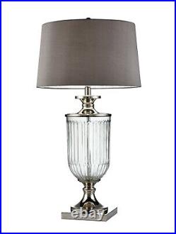 OK Lighting OK-5711 32.50 H Amelie Glass Table Lamp Clear NEW