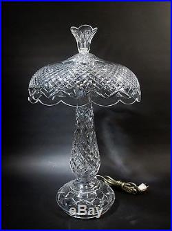 Old Irish WATERFORD Crystal ACHILL 22.5 Table LAMP Crystal Shade