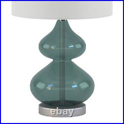 Only support Drop Shipping Buyer Ellipse Curved Glass Table Lamp, Set of 2
