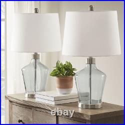 Only support Drop Shipping Buyer Harmony Angular Glass Table Lamp Set of 2