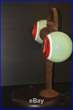Optician Sign Display Lamp stand optometrist medicine light globe eye glass ball