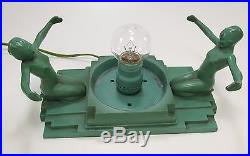 Original Art Deco FRANKART Model #230 Nude Table Lamp ca 1920s-30s Very Nice