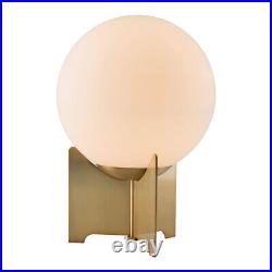 Pearl Table Lamp White And Brass