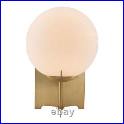 Pearl Table Lamp White And Brass