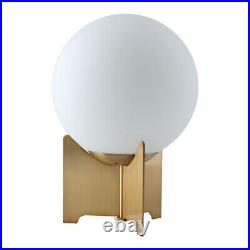 Pearl Table Lamp White And Brass