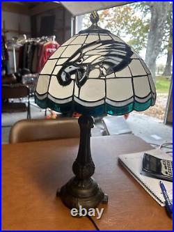 Philadelphia Eagles Stained Glass Table Light Lamp? RARE