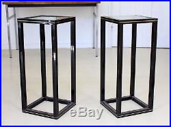 Pierre Vandel Pair Side Tables 2 Lamp Tables French