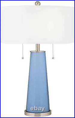 Placid Blue Peggy Glass Table Lamp