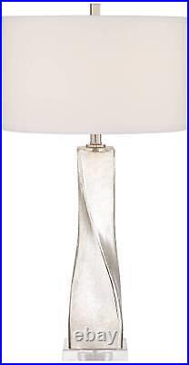 Possini Euro Oirin 32 1/4 Crackle Mercury Glass Table Lamps Set of 2