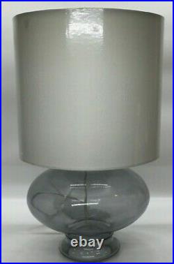 Pottery Barn Aubrey Glass Table Accent Lamp, Shade Included, Free Shipping