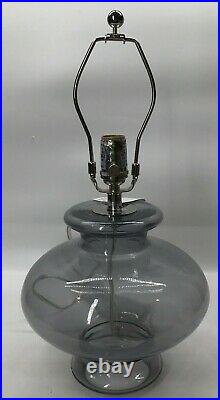 Pottery Barn Aubrey Glass Table Accent Lamp, Shade Included, Free Shipping