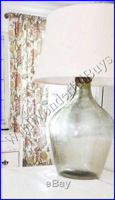 Pottery Barn Clift Table Lamp Base Large 31H Blown Glass Jug Oversize NIB