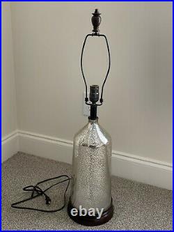 Pottery Barn Electric Table Lamp Mercury Glass 32.5 New