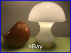Psychedelic Space Age Set Mushroom Lamp And Ashtray Modernism Mouthblown Glass