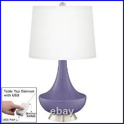 Purple Haze Gillan Glass Table Lamp with Dimmer