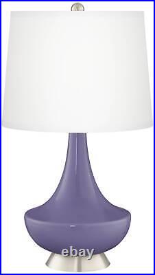 Purple Haze Gillan Glass Table Lamp with Dimmer