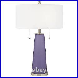 Purple Haze Peggy Glass Table Lamp With Dimmer