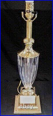 QUOIZEL TABLE LAMP Brass Crystal Glass HOLLYWOOD REGENCY
