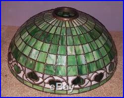 RARE Wilkinson Arts & Crafts Leaded Slag Stained Glass Lamp Handel Duffner Era