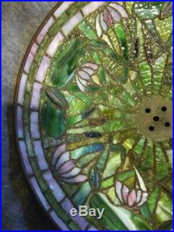 RIVIERE leaded Glass Lamp- Handel Tiffany Duffner arts & crafts slag Wilkinson