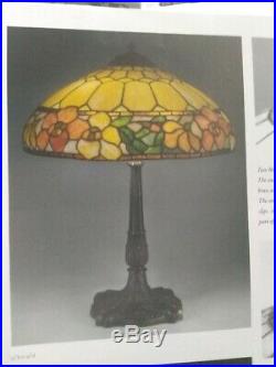 ROYAL ART GLASS leaded Lamp Handel Tiffany Studios Duffner arts & crafts era