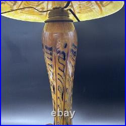 Rare & Beautiful Vintage 1981 JOSEPH CLEARMAN Art Glass Table Lamp 20 Works