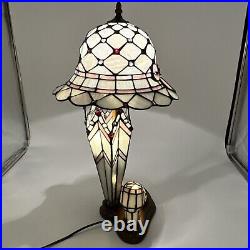 Rare Dale Tiffany Art Glass Table Lamp Shoe, Umbrella And Hat