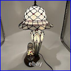 Rare Dale Tiffany Art Glass Table Lamp Shoe, Umbrella And Hat