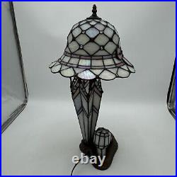 Rare Dale Tiffany Art Glass Table Lamp Shoe, Umbrella And Hat