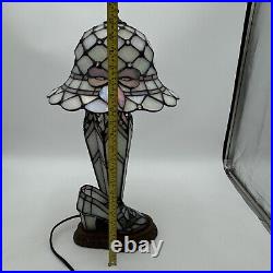 Rare Dale Tiffany Art Glass Table Lamp Shoe, Umbrella And Hat