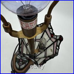 Rare Dale Tiffany Art Glass Table Lamp Shoe, Umbrella And Hat