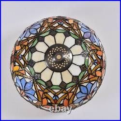 Retro Tiffany Table Lamp Baroque Stained Glass Desk Lamp Antique Decor 18 Tall