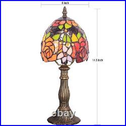 Small Tiffany Lamp Mini Accent Table Lamp Stained Glass Desk Memory Lamp Symp