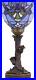 Small Tiffany Lamp Mini Stained Glass Table Lamp Blue Baroque Accent Desk Upligh