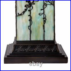 Small Tiffany Style Table Lamp Stained Glass Living Room Home Office Bedroom