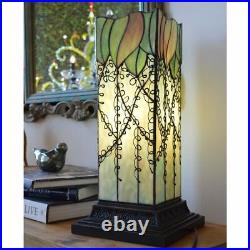Small Tiffany Style Table Lamp Stained Glass Living Room Home Office Bedroom