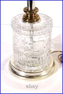 Small Vintage Crystal Table Lamp Glass Table Lamp