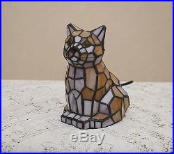 Sold out! Stained Glass Tiffany Style Kitty Cat Night Light Table Desk Lamp