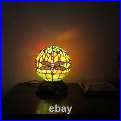 Stained Glass Dragonfly 1 Light Round Table Lamp Chloe Lighting CH3T169RD08-TL1