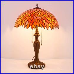 Stained Glass Table Lamp Tiffany Style Bedside Desk Reading Light Home Office